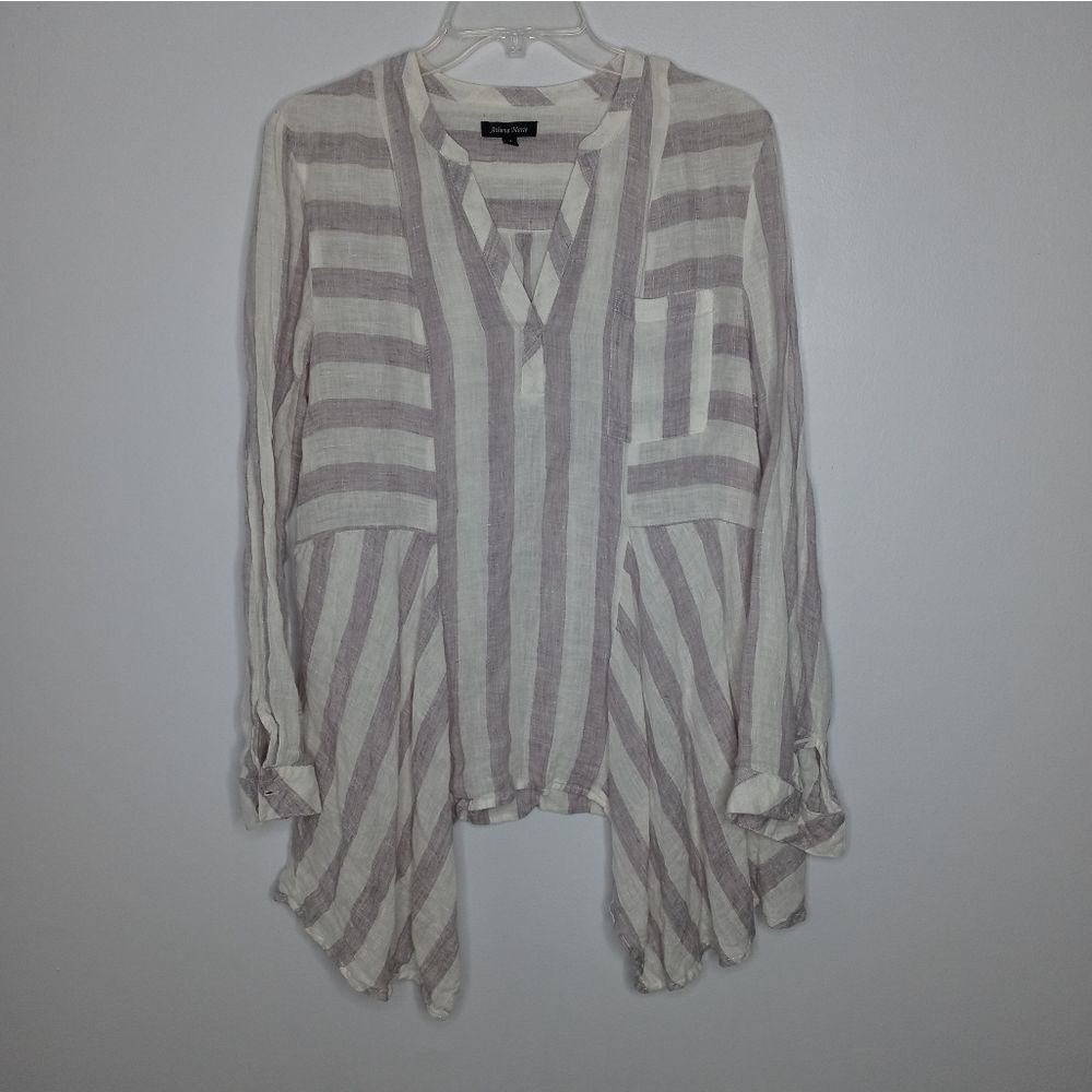 Athena Marie linen blouse size medium